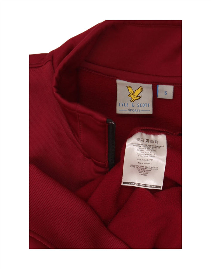 Lyle & Scott Jaqueta masculina de agasalho pequeno poliéster marrom