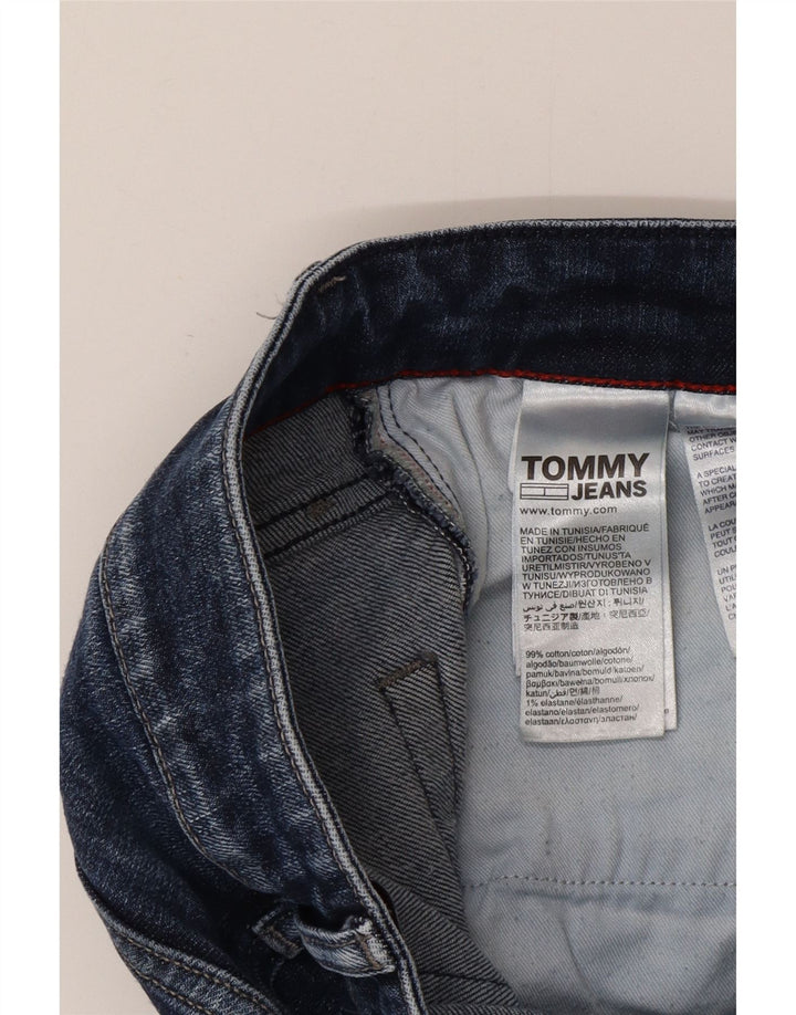 Tommy Hilfiger Masculino Slim Jeans W30 L32 Azul Algodão