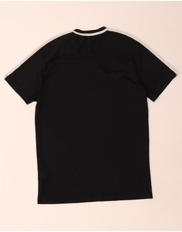 Camiseta masculina Nike Dri Fit Top médio preto colorblock poliéster