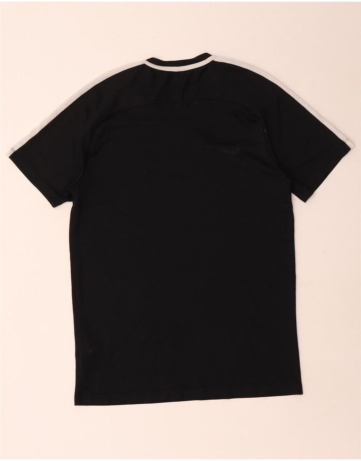 Camiseta masculina Nike Dri Fit Top médio preto colorblock poliéster