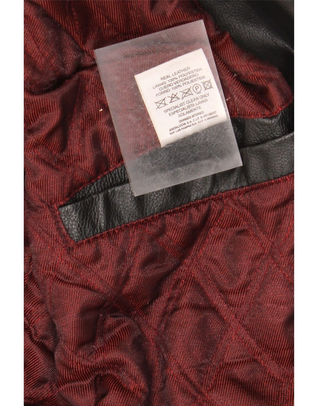 Jaqueta de couro masculina St. Bernard UK 40 grande couro preto