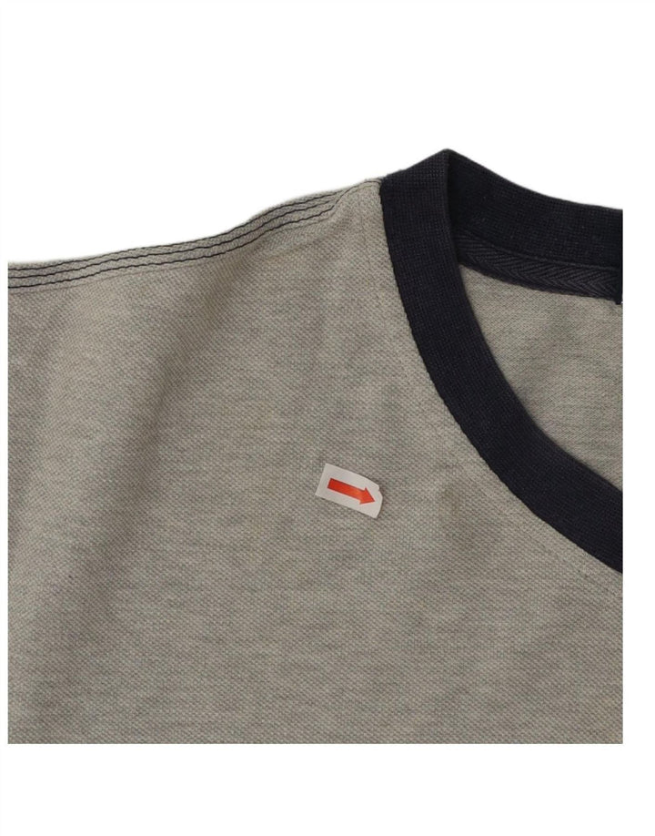 Camiseta ASICS Menino 11-12 Anos XL Cinza Algodão