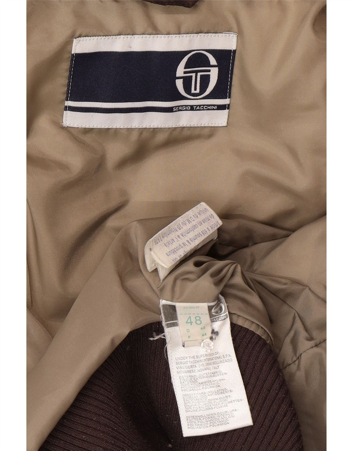 Jaqueta acolchoada feminina Sergio Tacchini IT 48 XL marrom poliamida
