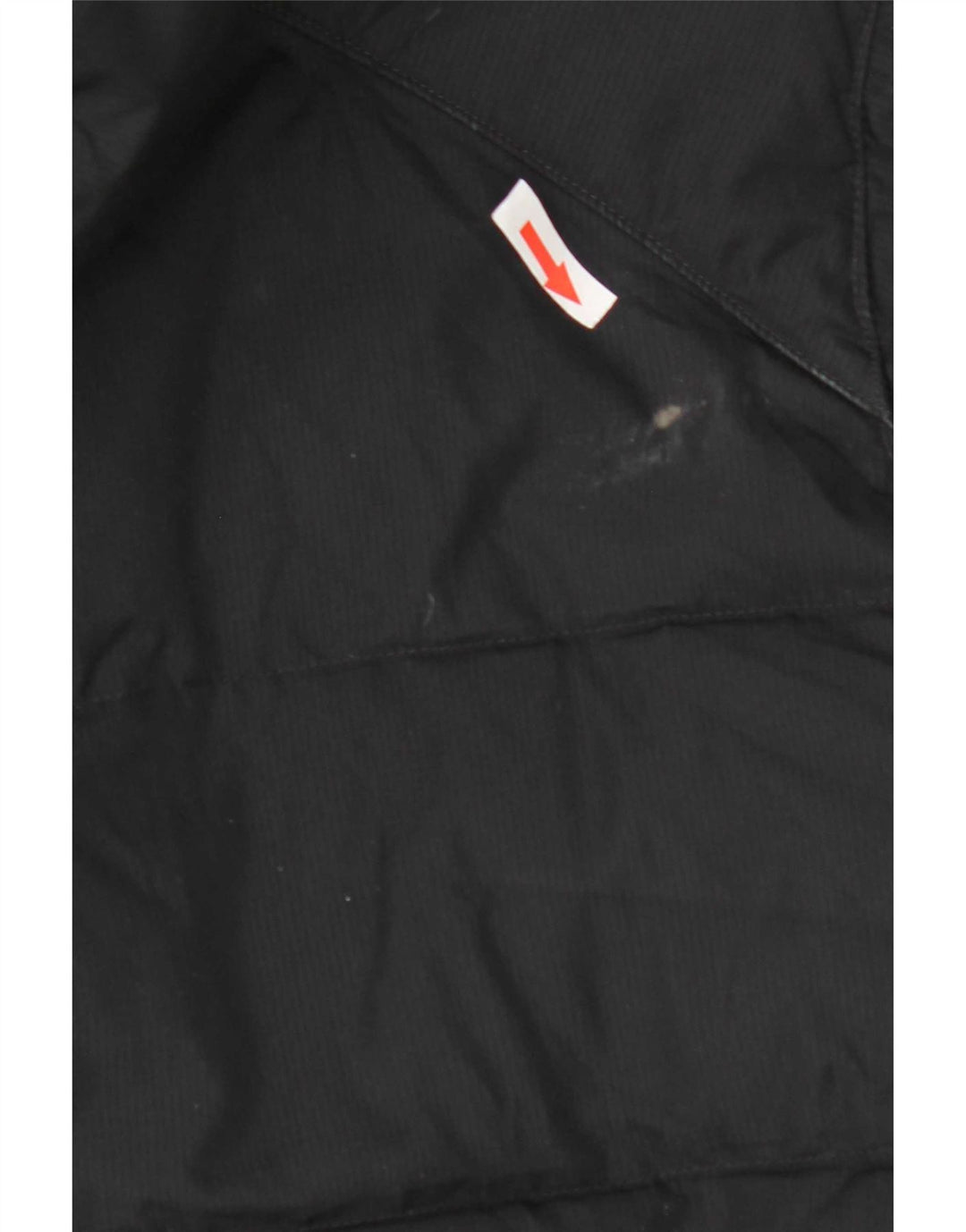Casaco acolchoado com capuz masculino Nike UK 40 grande poliéster preto