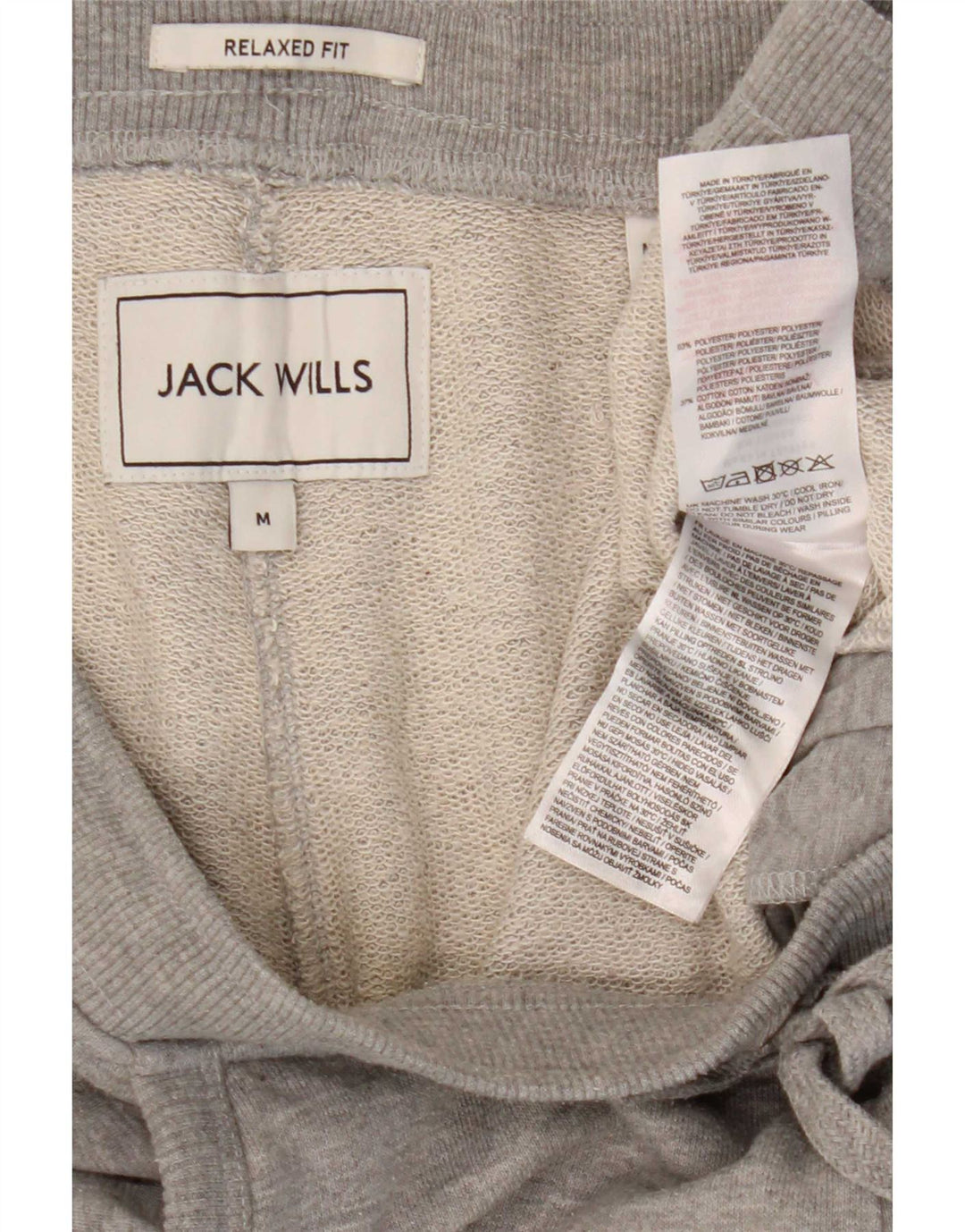 Calça de treino feminina Jack Wills UK 14 cinza médio manchado