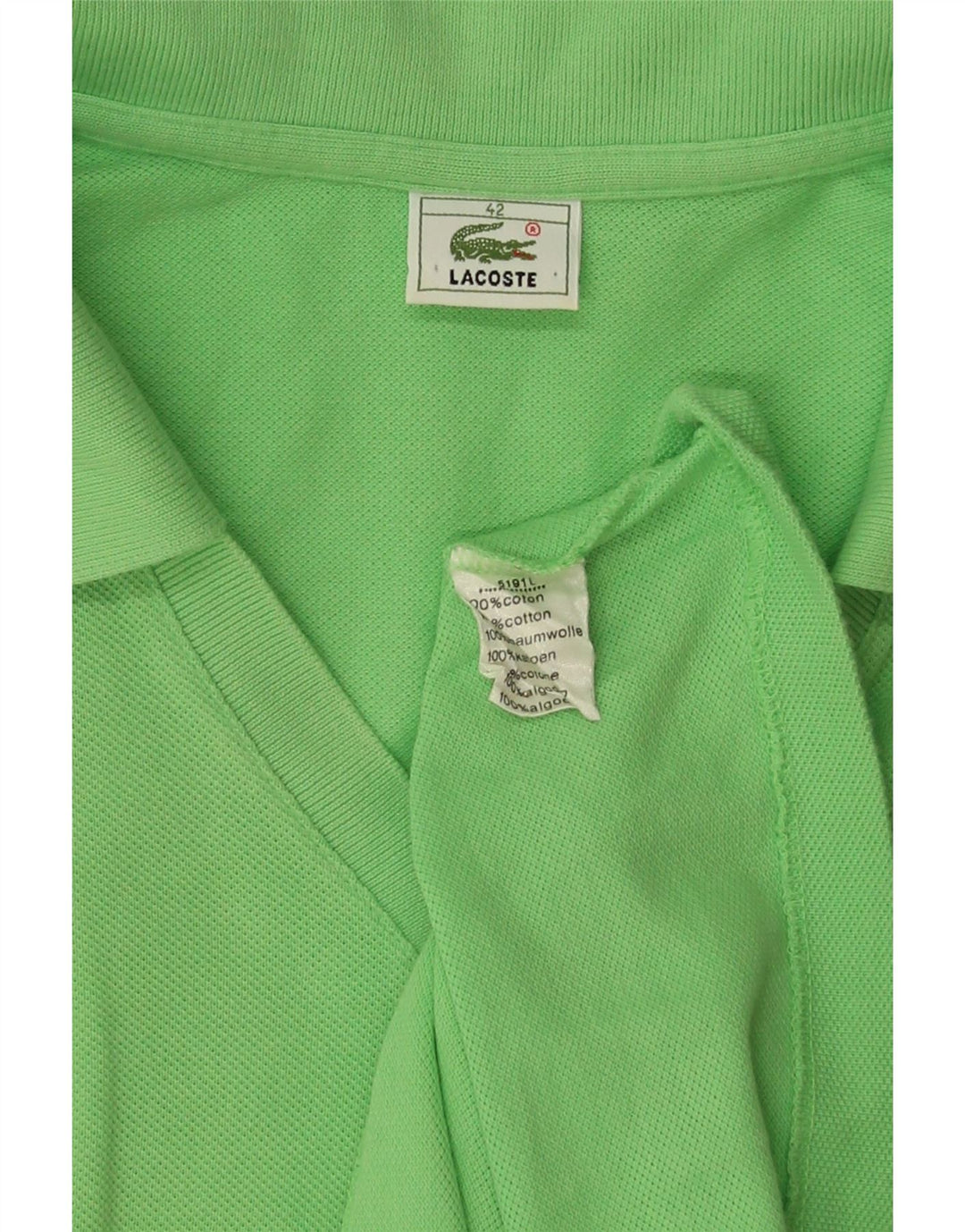 Lacoste camisa polo feminina sem mangas tamanho 42 grande algodão verde