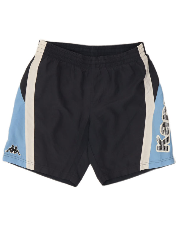 Shorts de natação masculino Kappa XS azul marinho Colourblock poliéster