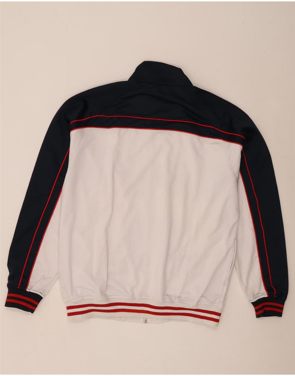 Kappa Mens Treino Top Jacket 2XL Branco Colourblock Poliéster