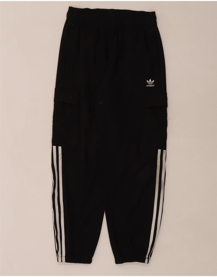 Adidas Meninos Cargo Calças de treino Joggers 11-12 anos Preto Poliéster