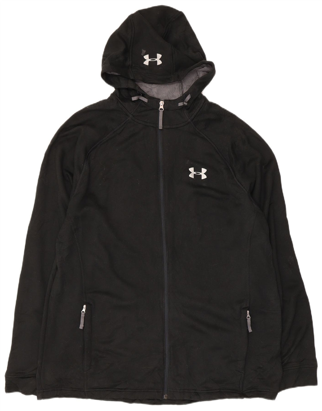 Suéter masculino Under Armour com capuz e zíper XL poliéster preto