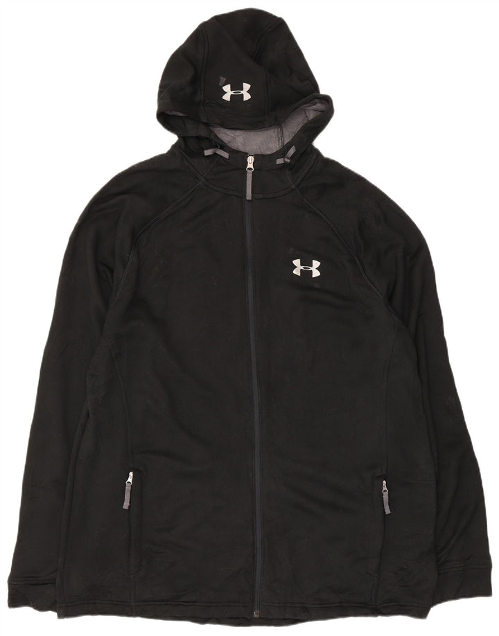 Suéter masculino Under Armour com capuz e zíper XL poliéster preto