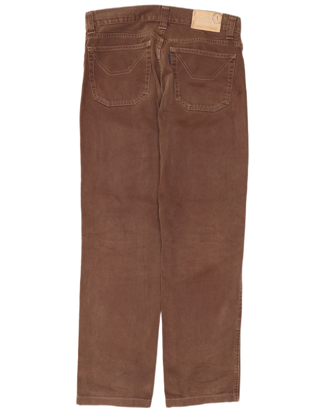 Jeans retos masculinos Jeckerson W33 L30 algodão marrom