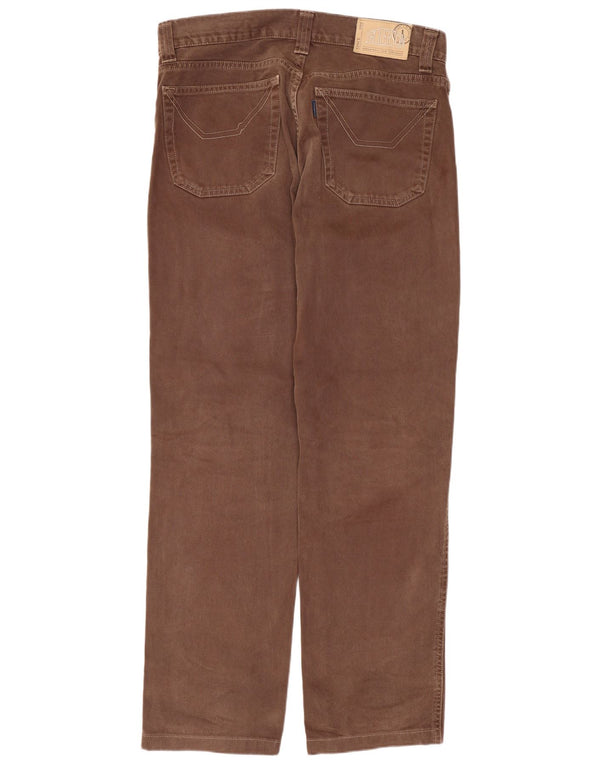 Jeans retos masculinos Jeckerson W33 L30 algodão marrom