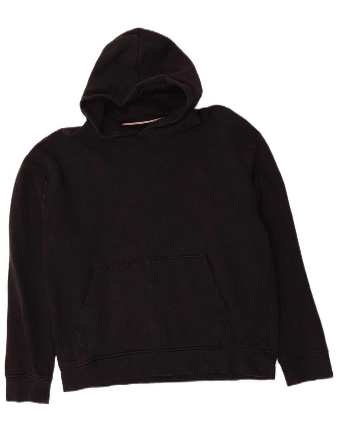 JORDAN moletom com capuz feminino UK 14 médio algodão preto