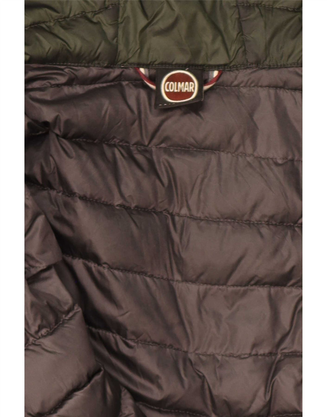 Jaqueta acolchoada com capuz feminino Colmar IT 42 verde médio