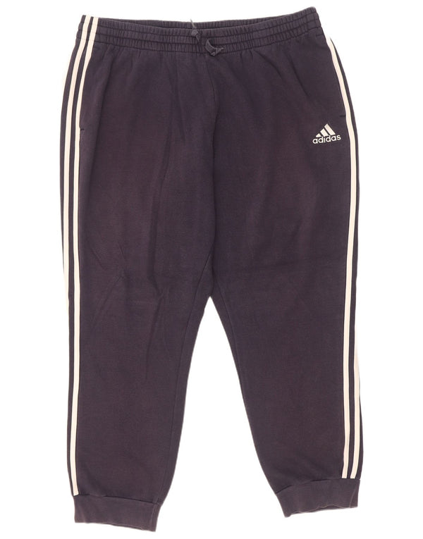 Calça de treino masculina Adidas Joggers 2XL algodão azul marinho