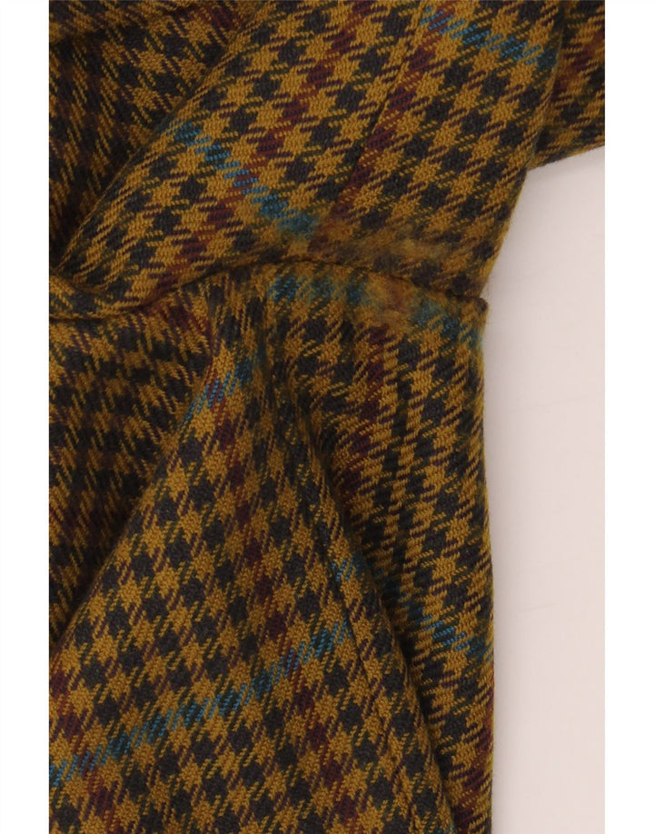 Jaqueta blazer masculina de 2 botões HUGO BOSS UE 56 3XL amarelo Houndstooth