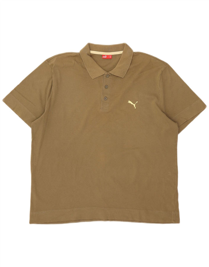 Camisa polo masculina Puma 2XL cáqui