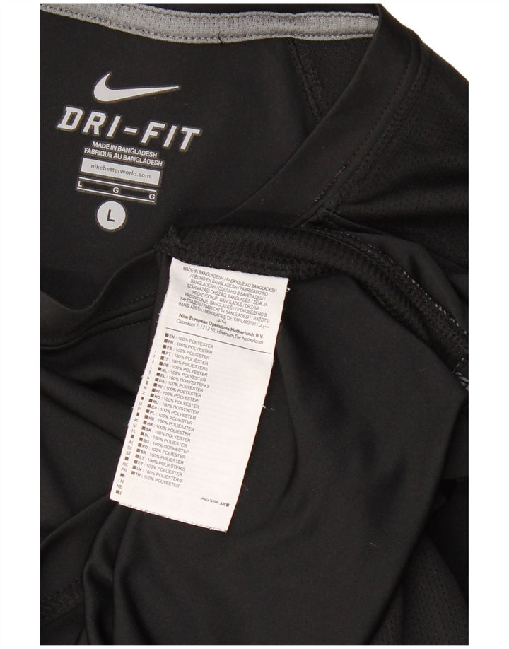 Camiseta Nike Masculina Dri Fit Top Grande Poliéster Preto