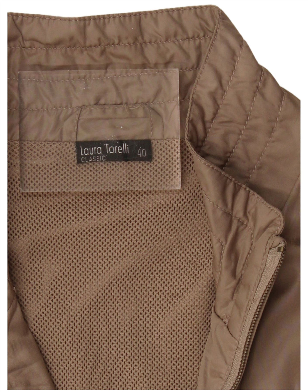 LAURA TORELLI Womens Classic Gilet EU 40 Medium Beige