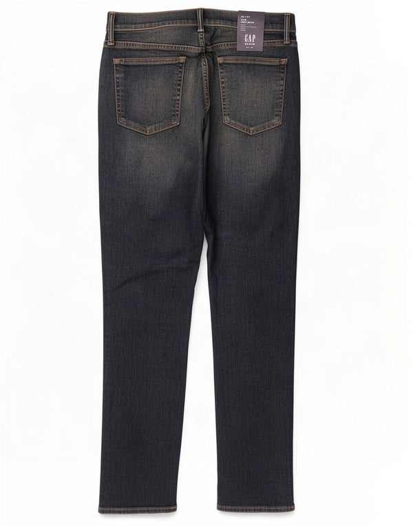 Gap Mens Stretch Slim Jeans W34 L32 Azul Algodão