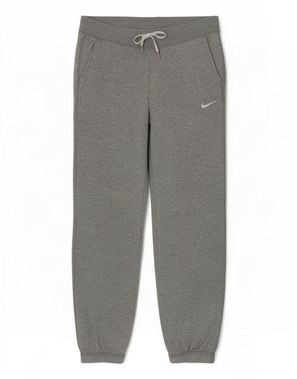 Calça de treino feminina Nike Joggers UK 10 pequeno cinza algodão