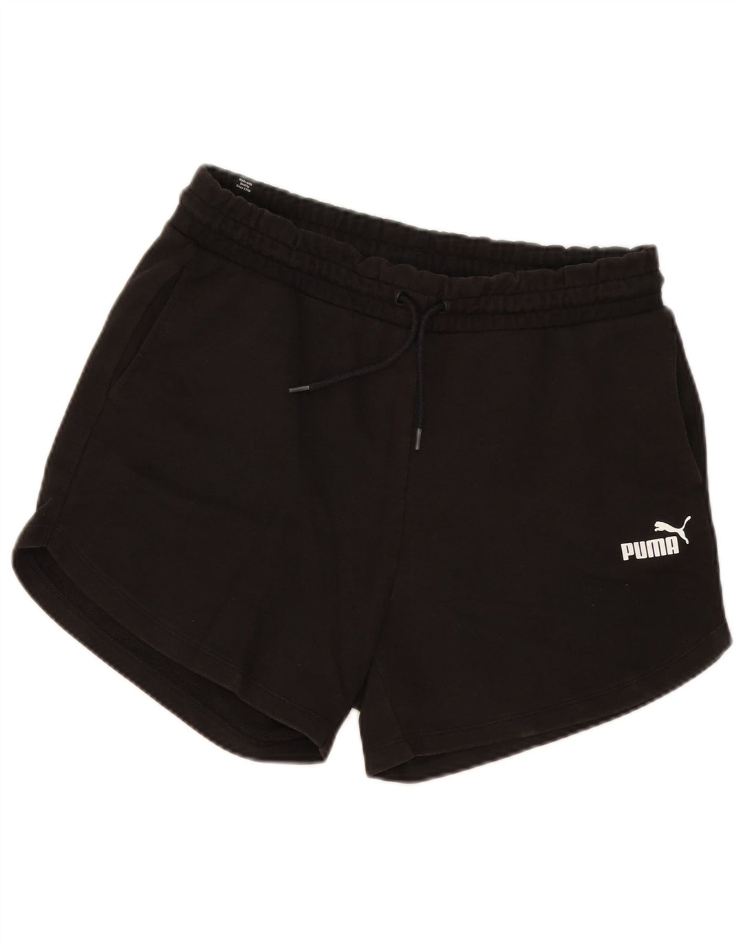 Shorts esportivos femininos Puma UK 14 grandes pretos