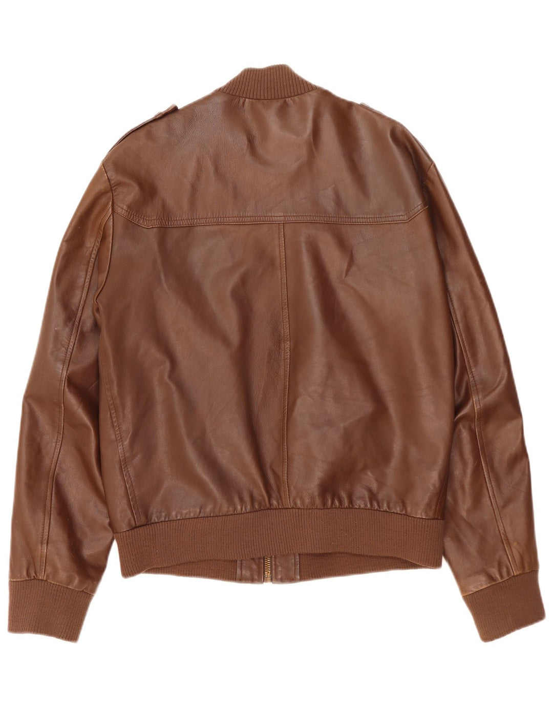 Jaqueta de couro masculina Conbipel IT 52 grande couro marrom