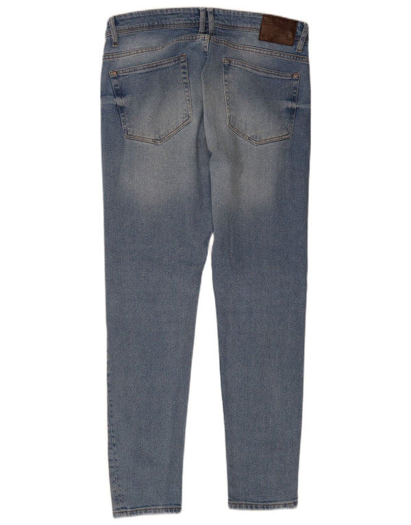 Zara Mens Skinny Jeans EU 44 Grande W34 L30 Azul Algodão