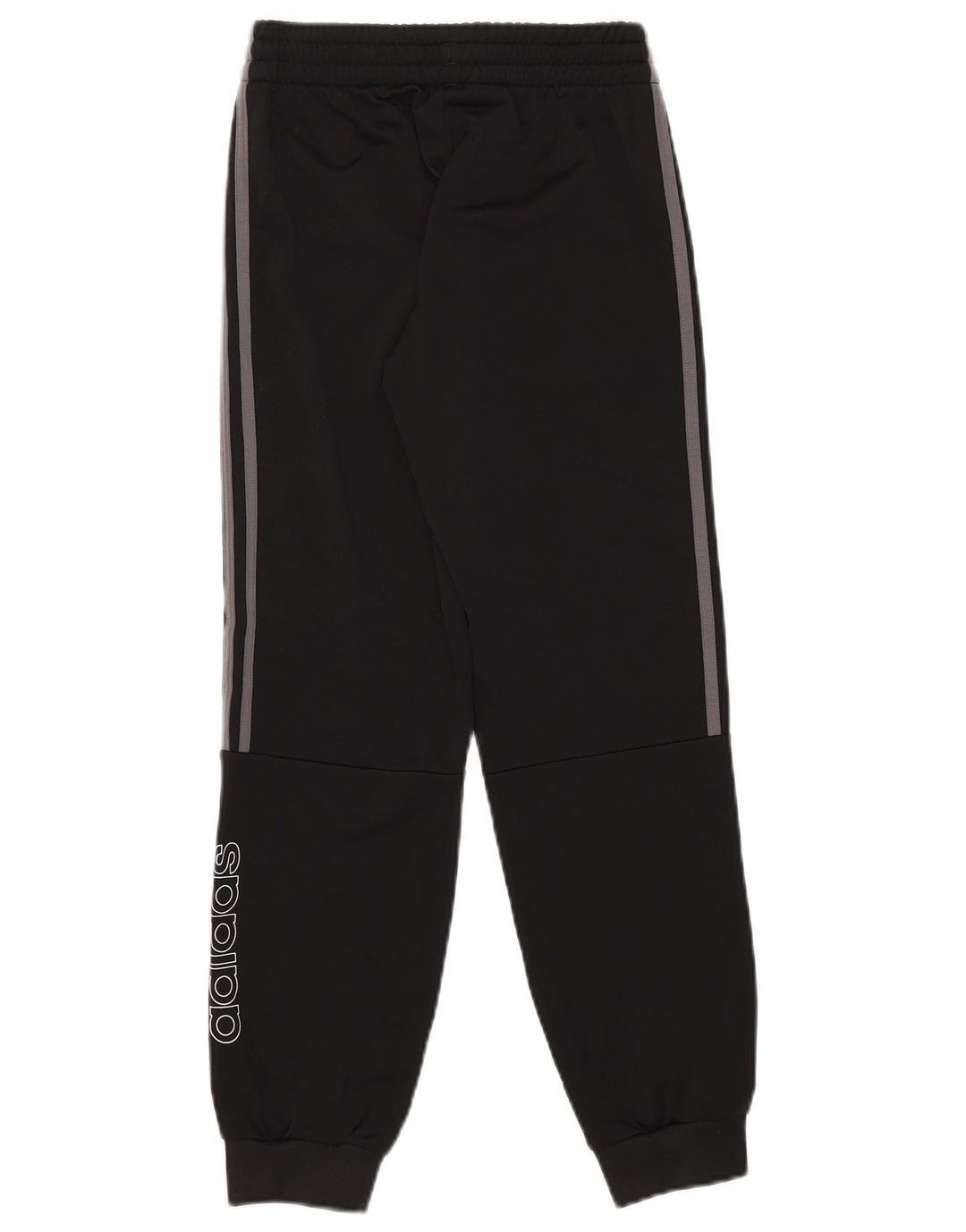 Adidas meninos calças de treino gráfico joggers 11-12 anos preto poliéster