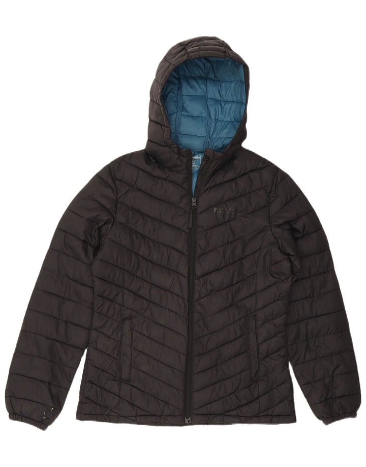 Jaqueta feminina acolchoada com capuz Mountain Warehouse UK 10 pequena preta