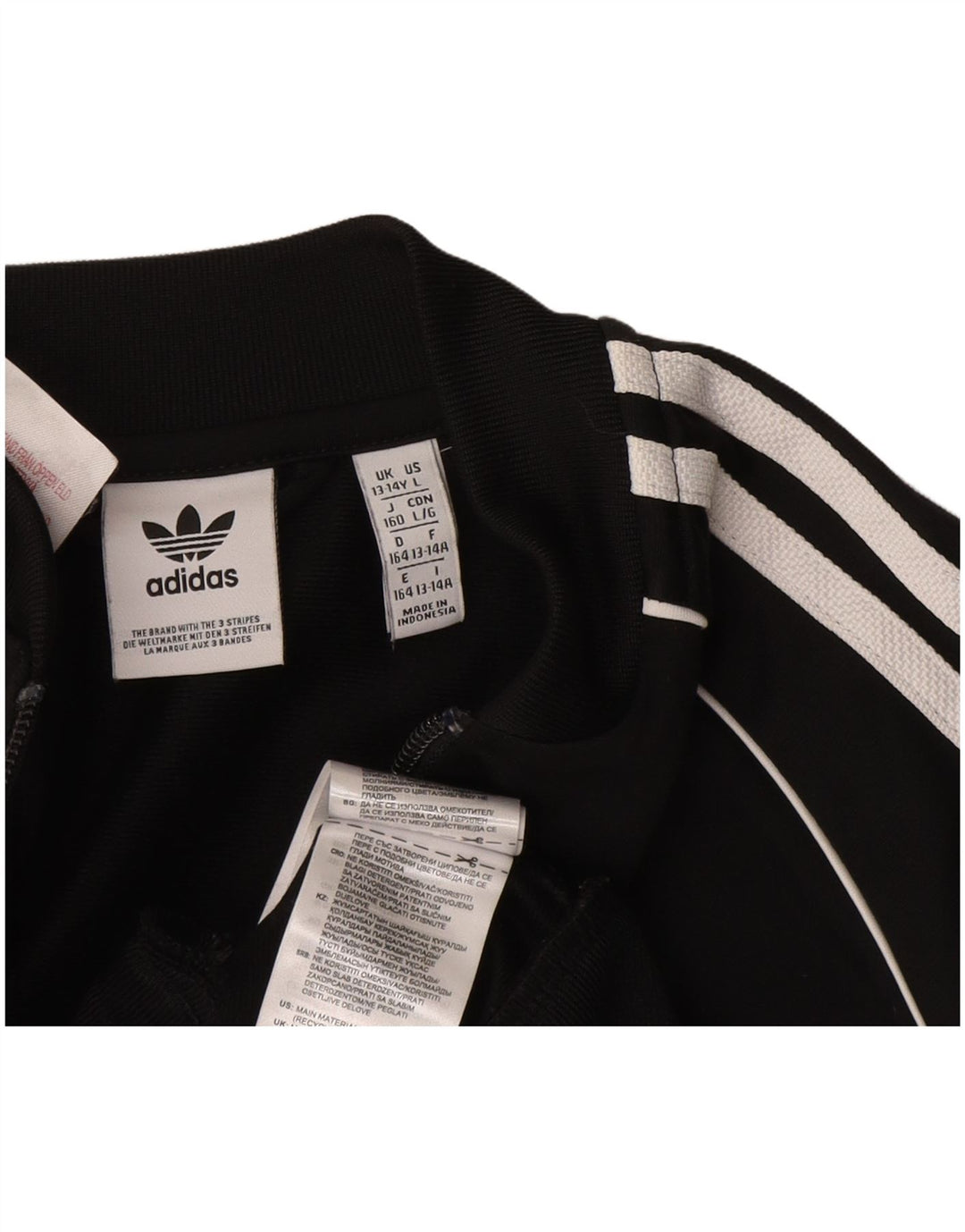 Casaco de treino adidas menino 13-14 anos preto poliéster