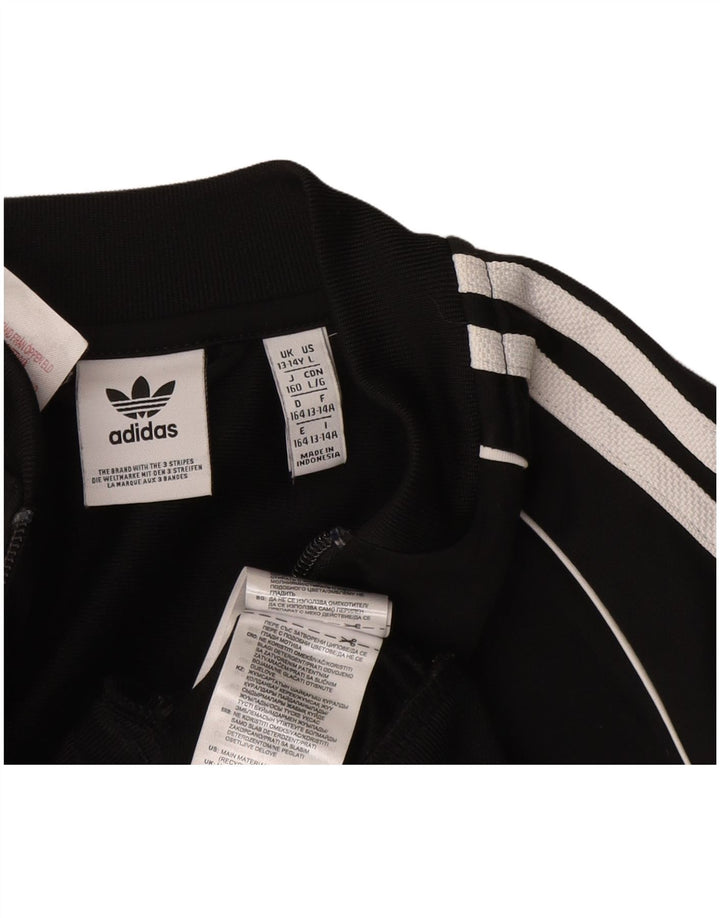 Casaco de treino adidas menino 13-14 anos preto poliéster