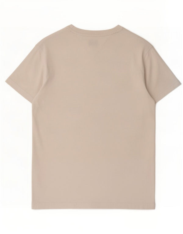 Camiseta masculina Tommy Hilfiger top pequeno algodão branco