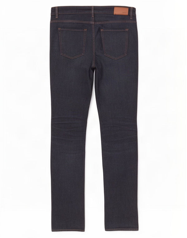 Hugo Boss Masculino Candiani Slim Jeans W34 L36 Azul Marinho Algodão