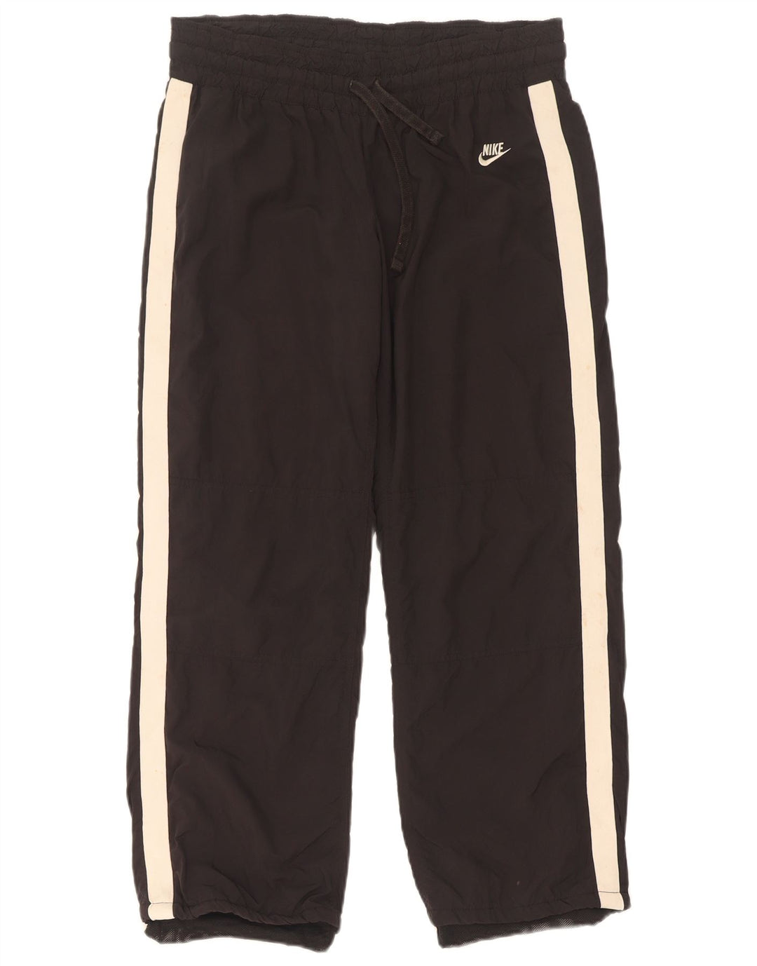 Calça de treino feminina Nike US 8/10 médio preto colorblock poliéster