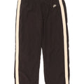 Calça de treino feminina Nike US 8/10 médio preto colorblock poliéster