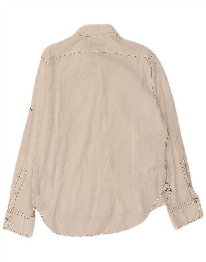 Camisa masculina Zara XL algodão branco