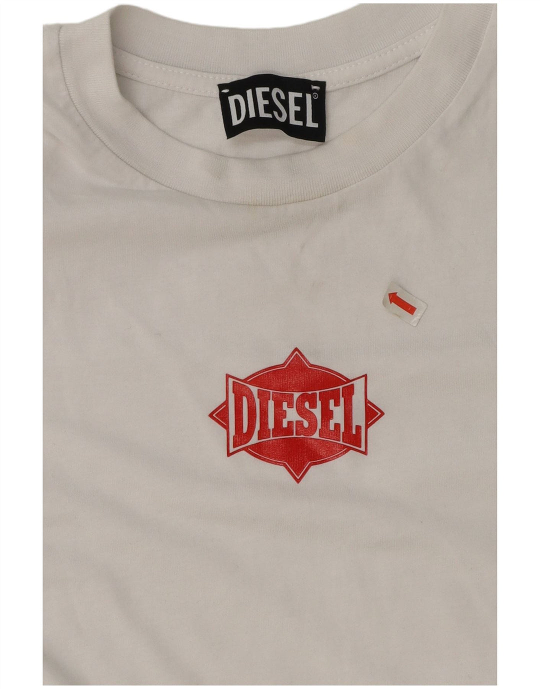 Camiseta Diesel Boys Graphic Top 13-14 Anos Grande Branco