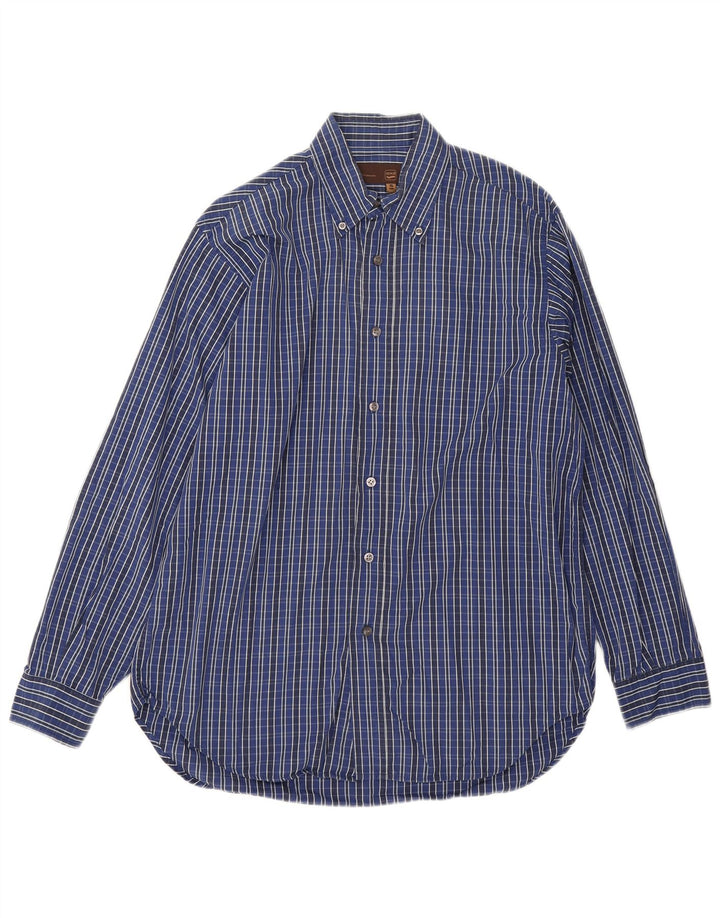 Camisa masculina Gas pequena xadrez azul