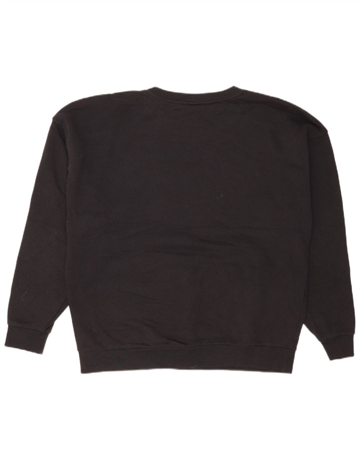 Nike masculino solto ajuste moletom jumper pequeno algodão preto