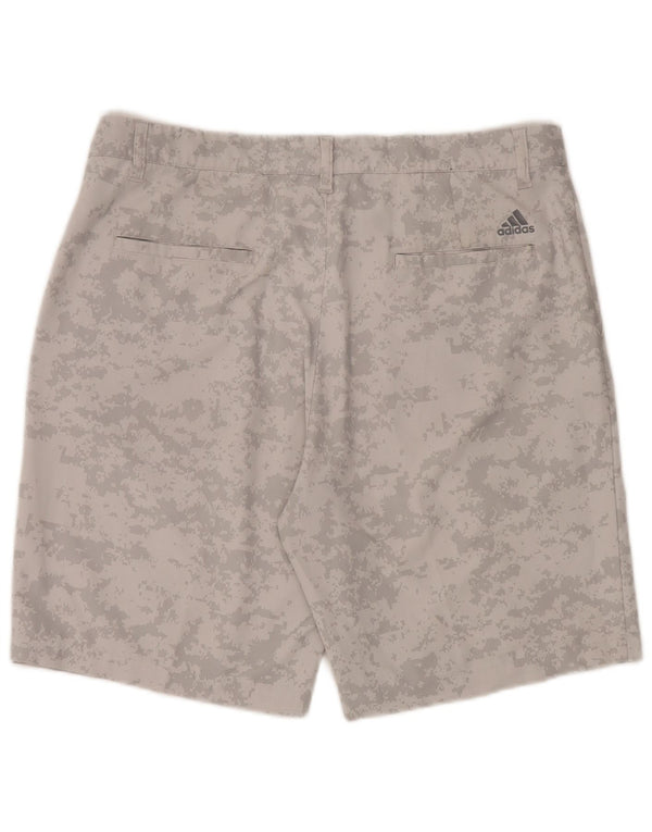 Shorts esportivos masculinos Adidas grande poliéster camuflado cinza