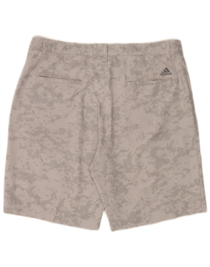 Shorts esportivos masculinos Adidas grande poliéster camuflado cinza
