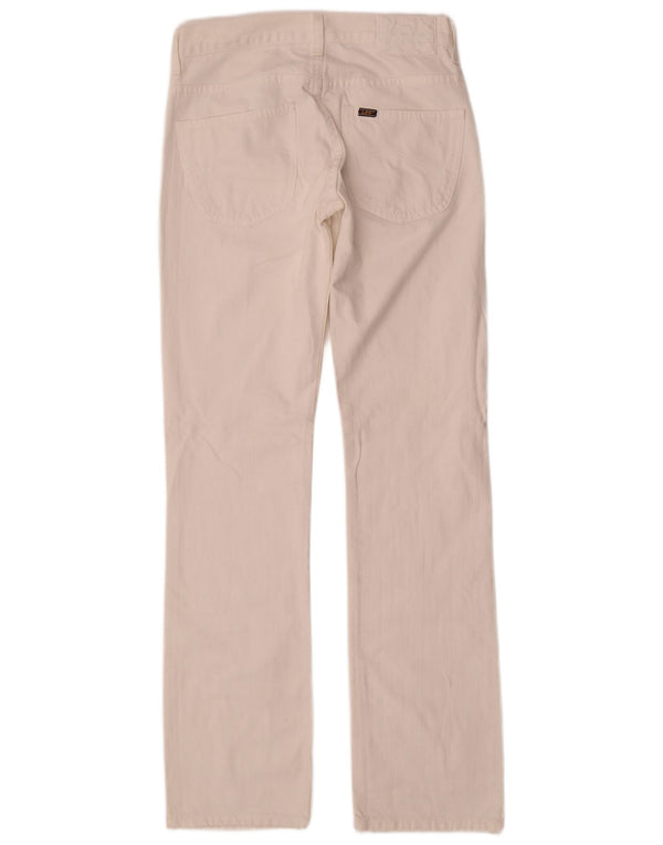 Lee Mens Knox Straight Jeans W30 L34 Algodão Branco