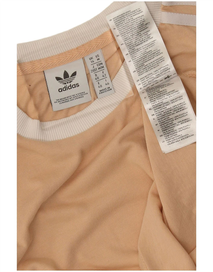 Camiseta Feminina Adidas Top UK 14 Algodão Bege Médio