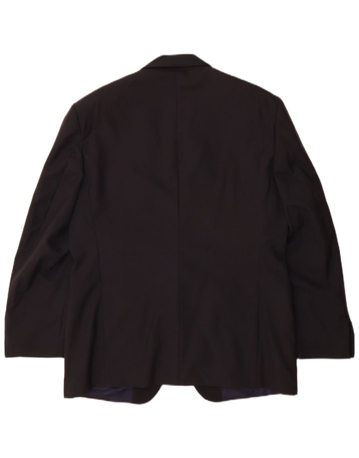 Jaqueta Blazer Masculina Ferre com 1 Botão IT 54 2XL Lã Virgem Azul Marinho