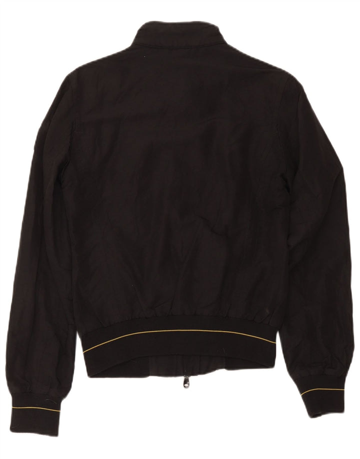 Jaqueta feminina Refrigiwear Cruz Bomber grande algodão preto