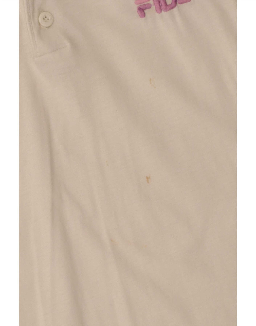 Camisa polo masculina Fila Graphic IT 52 grande algodão branco