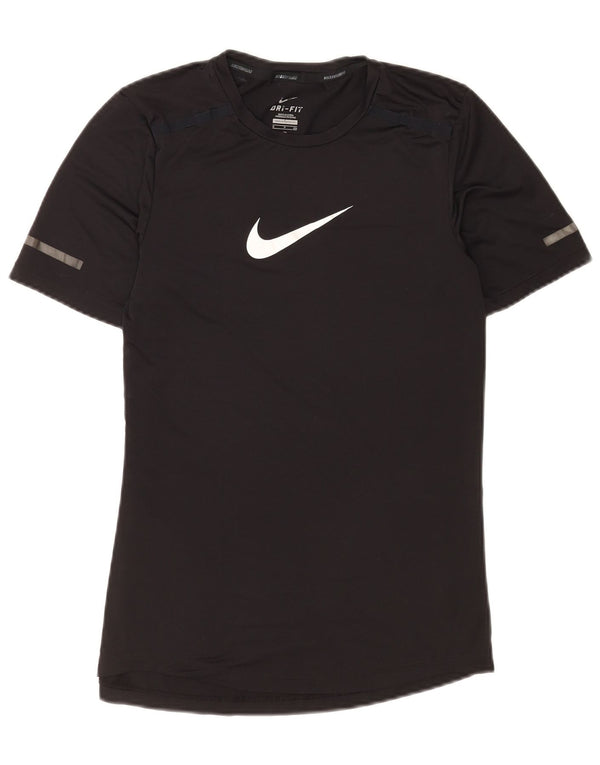 Camiseta Nike Masculina Dri Fit Graphic Top Pequeno Poliéster Preto