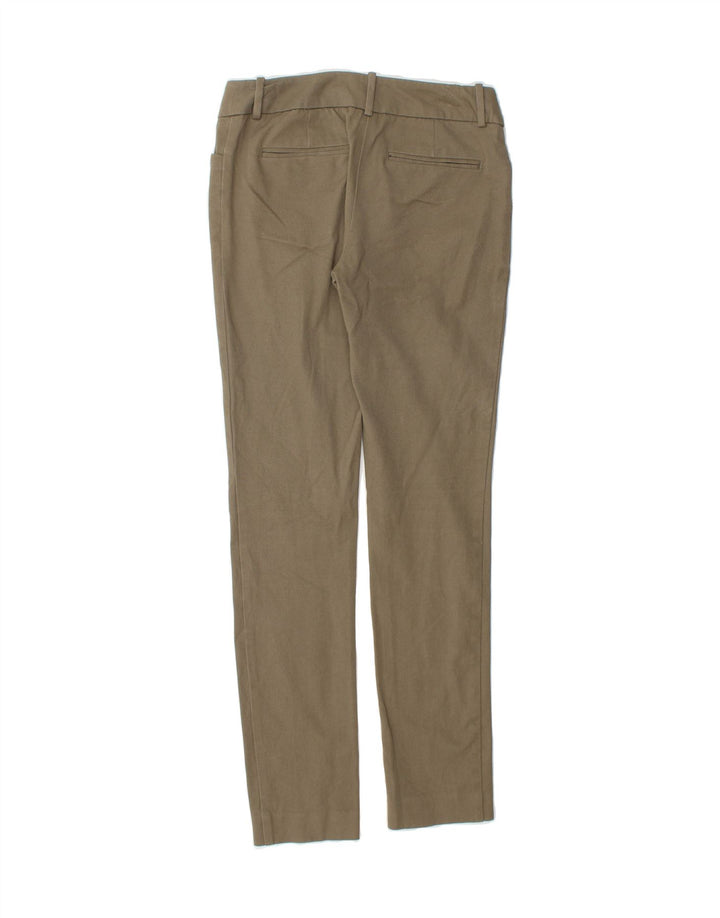 MOSSIMO Womens Stretch Slim Casual Trousers US 2 2XS W28 L30 Khaki Cotton Vintage Mossimo and Second-Hand Mossimo from Messina Hembry 